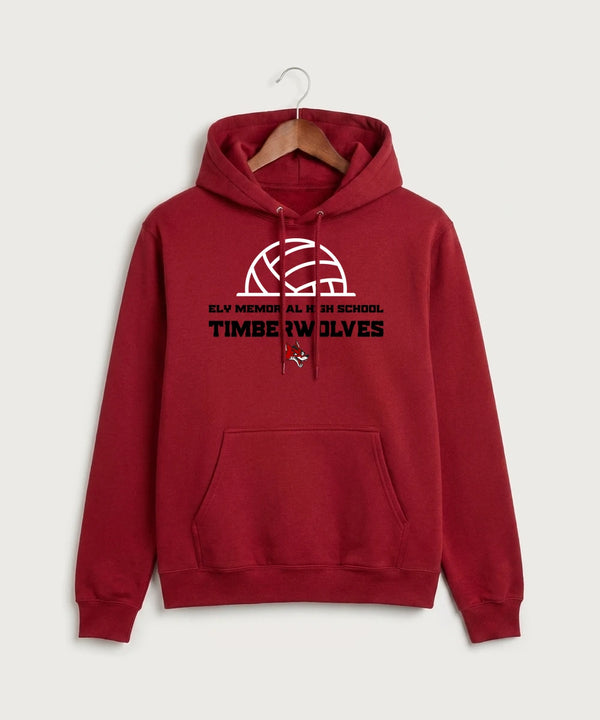 Ely Memorial High School Volleyball (Girls) - Cardinal Hoodie Value