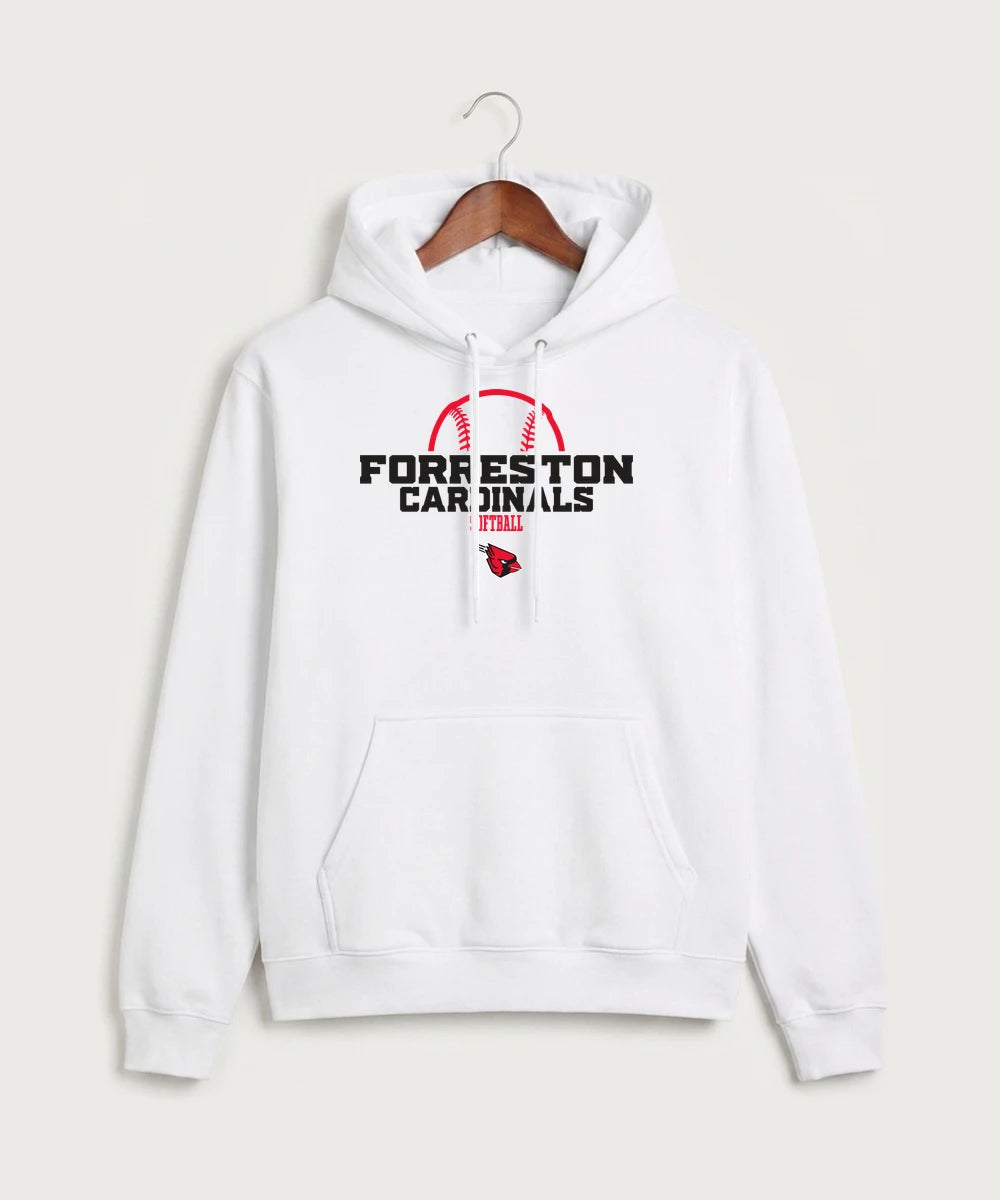 Forreston Softball - White Hoodie Value