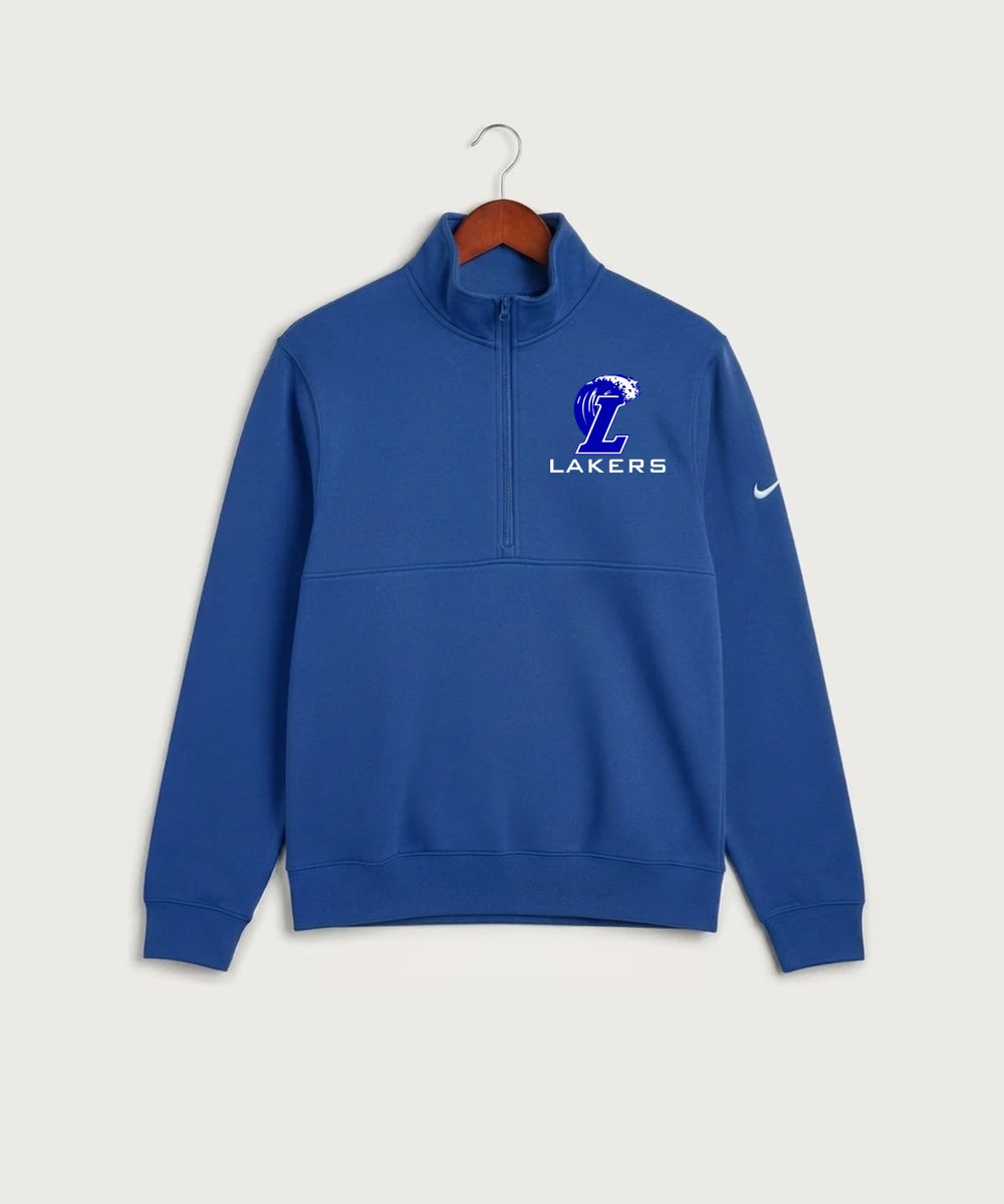 Lakeview High School Football (Boys) - Game Royal Nike Club Fleece Sleeve Swoosh 1/2-Zip NKDX6718