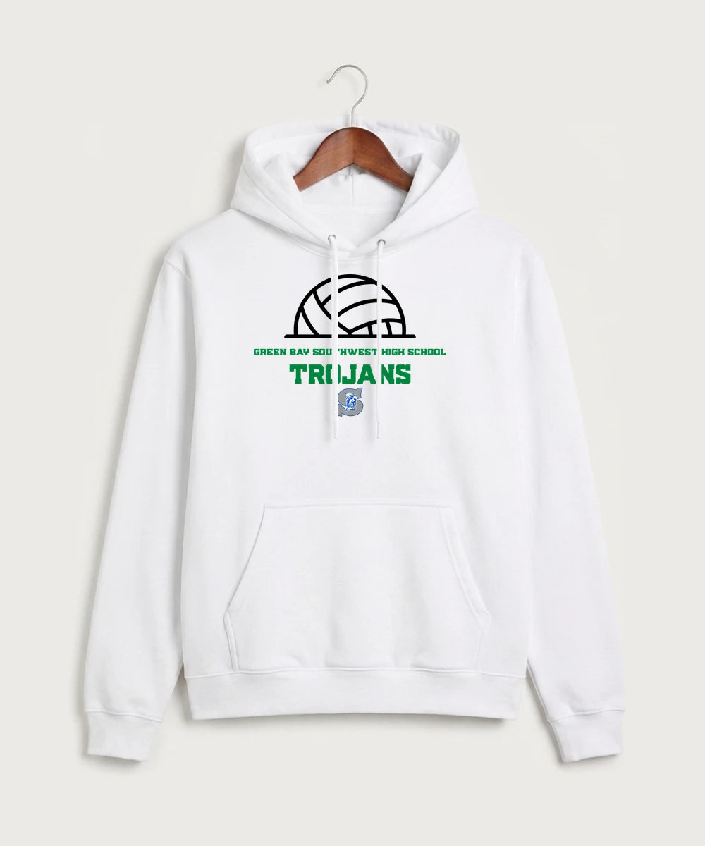 Green Bay Southwest High School Volleyball (Girls) - White Hoodie Value