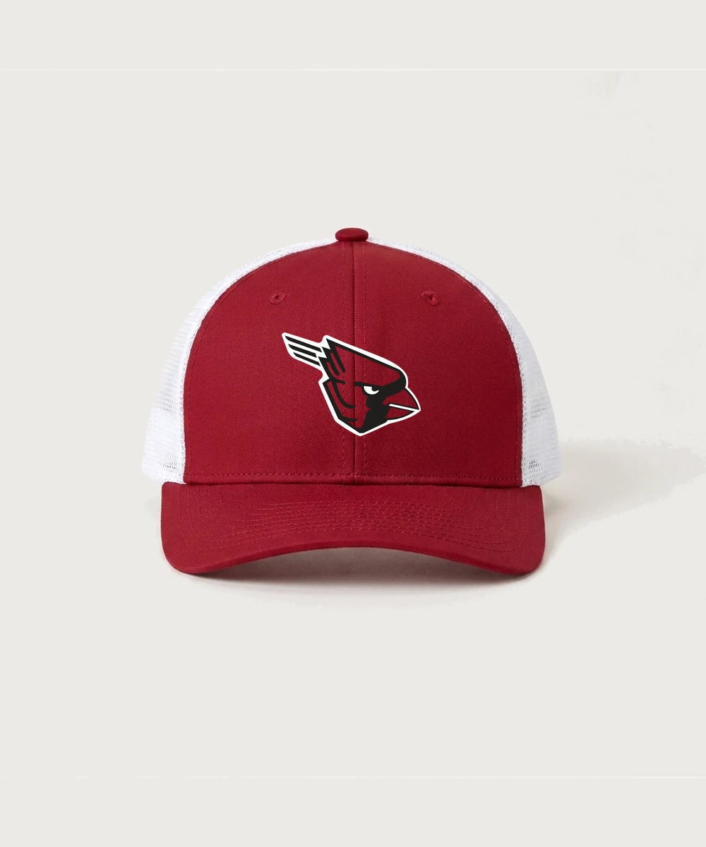 GF E2E Test 01 Wrestling - Deep Red/ White Sport-Tek Club Trucker Cap STC46