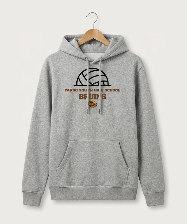Fargo South High School Volleyball (Girls) - Heather Grey Hoodie Value