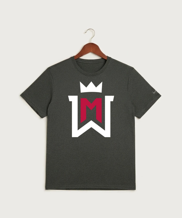 Watertown Mayer High School Football (Boys) - Dark Smoke Heather Nike Swoosh Sleeve rLegend Tee NKDX8730