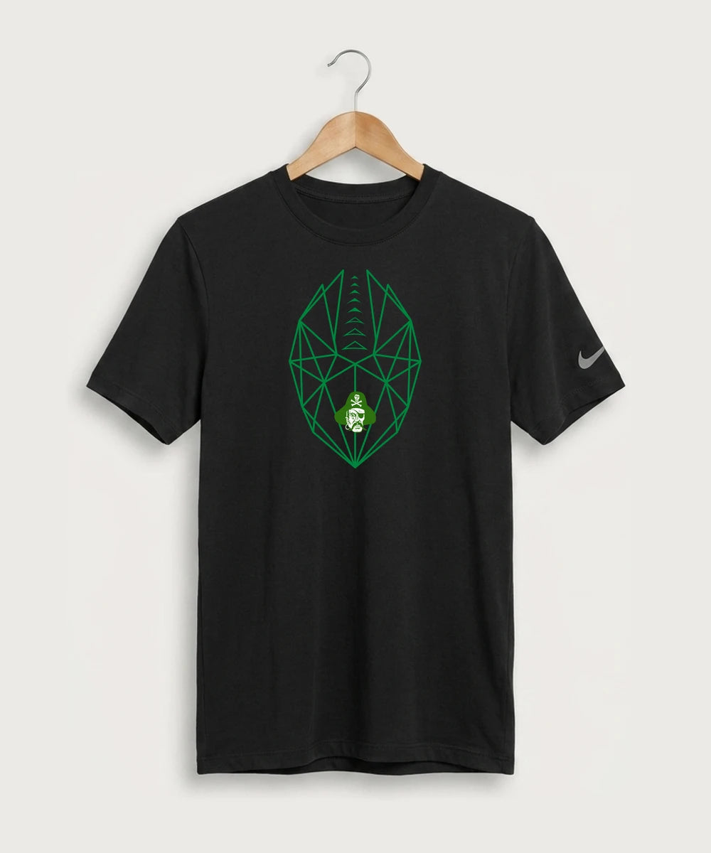 Verndale High School Football (Boys) - Black Nike Swoosh Sleeve rLegend Tee NKDX8730