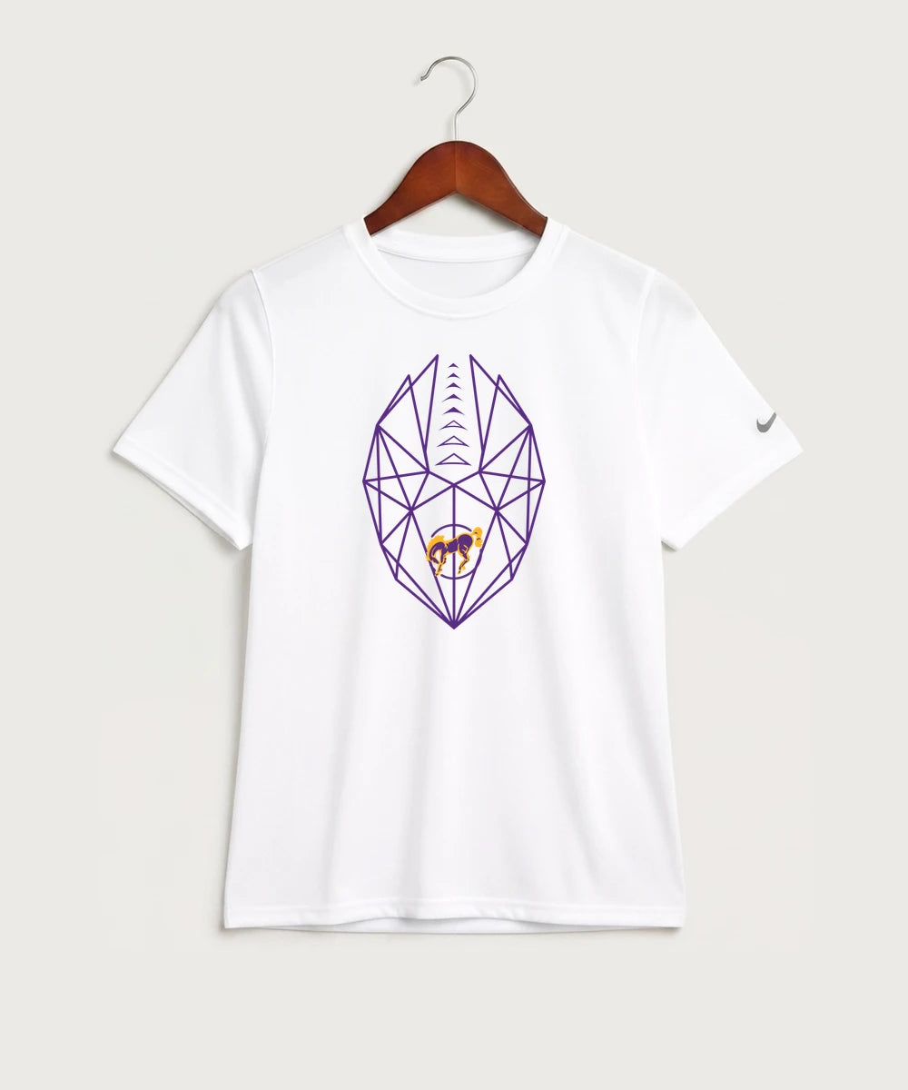 International Falls High School Football (Boys) - White Nike Youth Swoosh Sleeve rLegend Tee NKDX8787