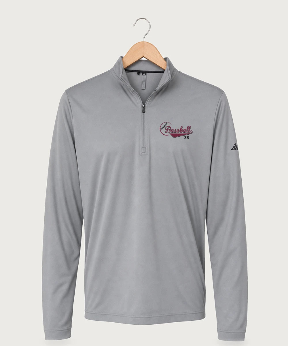 MAYBA Baseball Team Store - Grey Three Men's Ultimate365 Lightweight Quarter-Zip Pullover