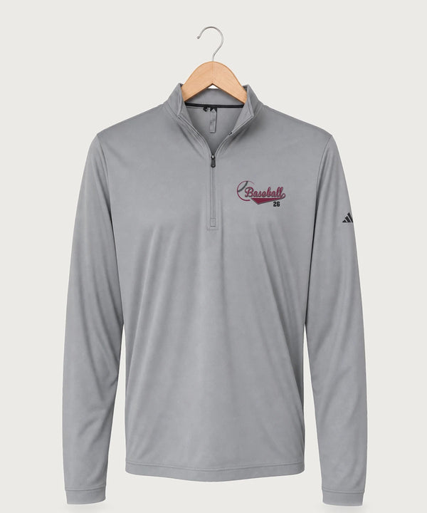MAYBA Baseball Team Store - Grey Three Men's Ultimate365 Lightweight Quarter-Zip Pullover