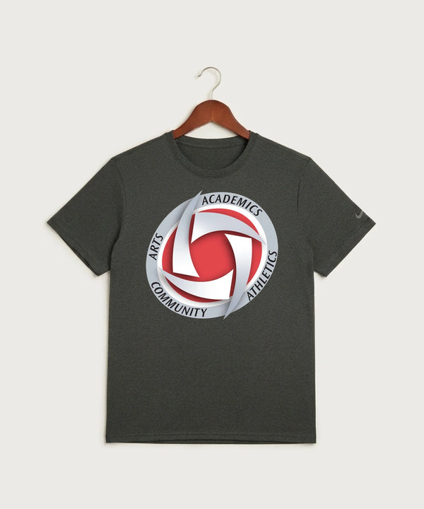 Houston Volleyball - Dark Smoke Heather Nike Swoosh Sleeve rLegend Tee NKDX8730
