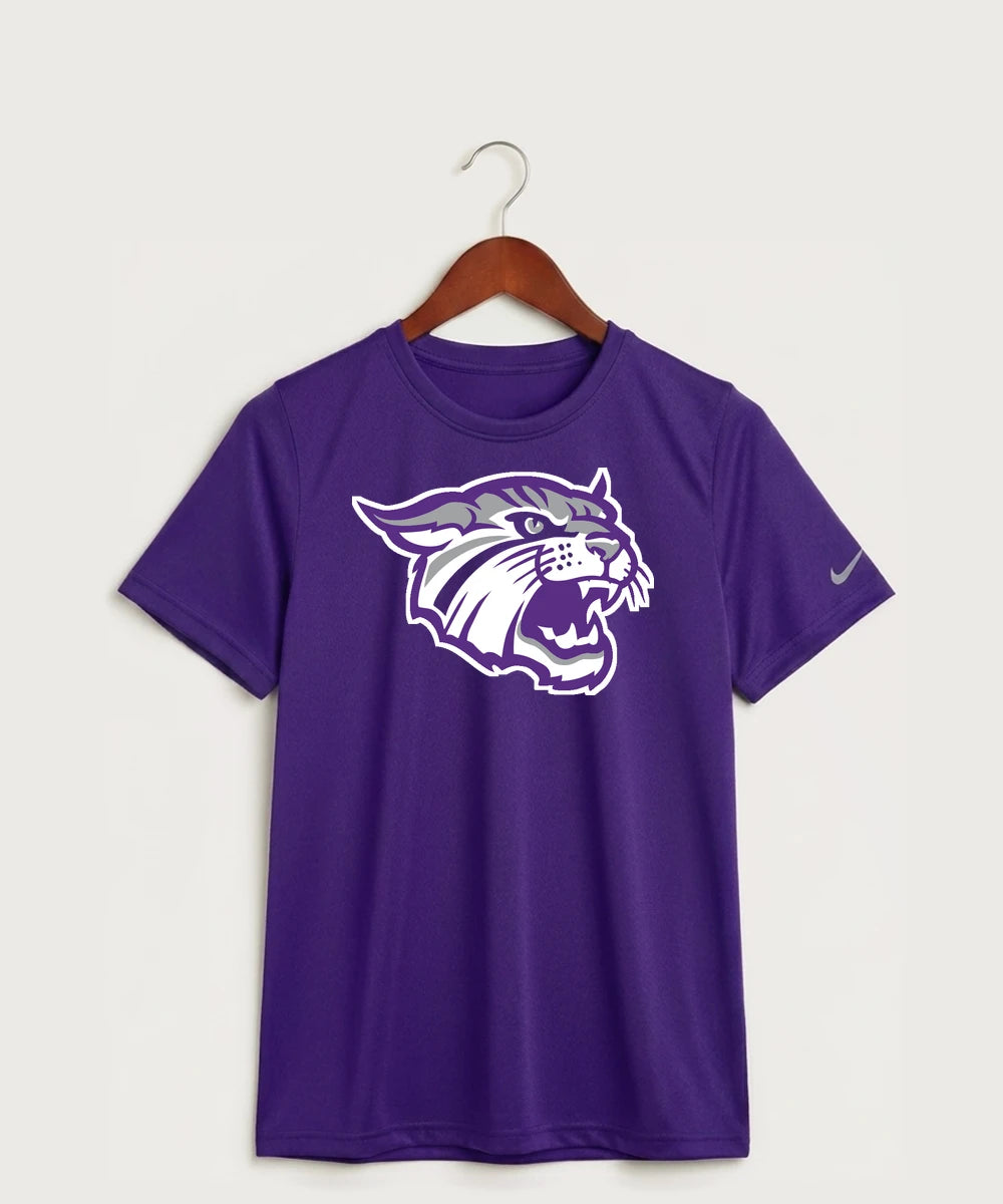 Goodhue High School Volleyball (Girls) - Court Purple Nike Youth Swoosh Sleeve rLegend Tee NKDX8787