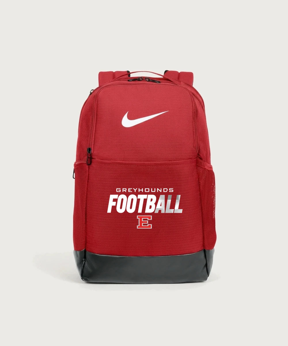 Duluth East High School Football (Boys) - University Red Nike Brasilia Medium Backpack NKDH7709
