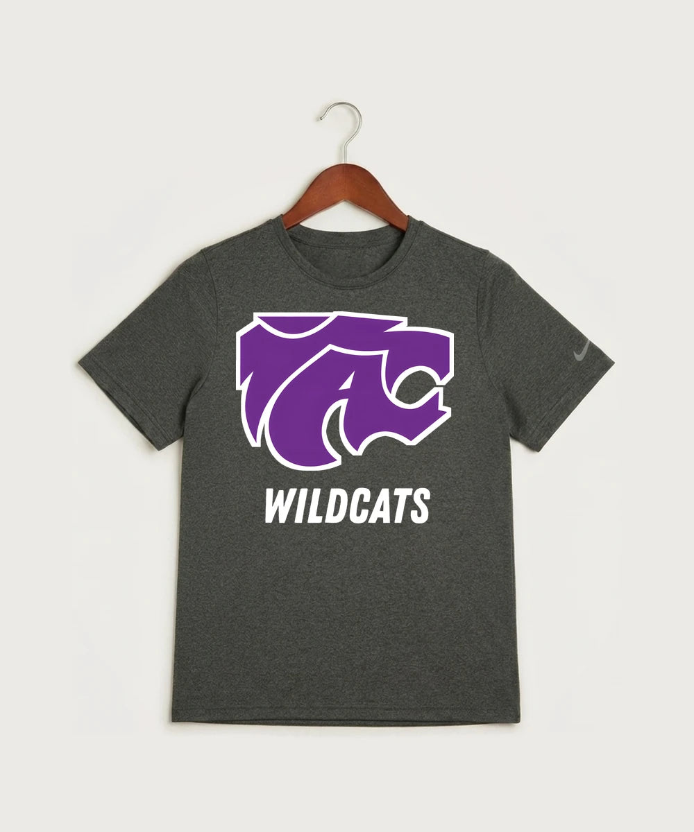 Axtell High School Basketball (Girls) Team Store - Dark Smoke Heather Nike Youth Swoosh Sleeve rLegend Tee NKDX8787