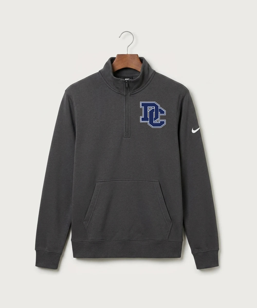 Dassel Cokato High School Football (Boys) - Anthracite Nike Club Fleece Sleeve Swoosh 1/2-Zip NKDX6718