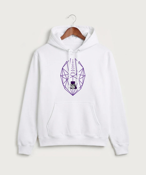 Albany High School Football (Boys) - White Port & Co Core Fleece Pullover Hooded Sweatshirt. PC78H