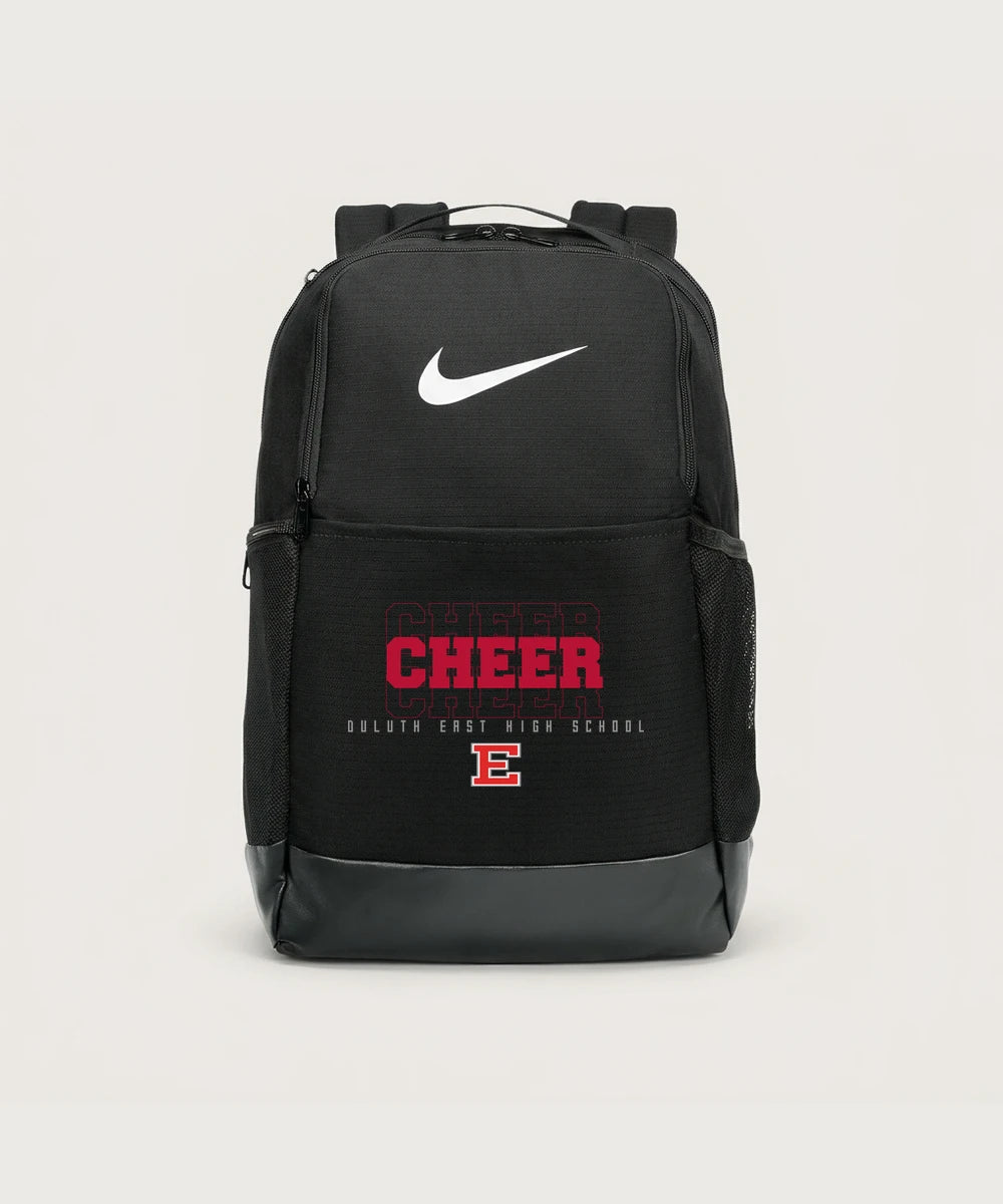 Duluth East High School Cheer (Coed) - Black Nike Brasilia Medium Backpack NKDH7709
