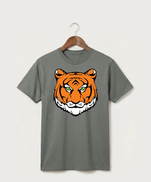 Princeton High School Football (Boys) - Medium Grey Port & Co Core Cotton Tee. PC54