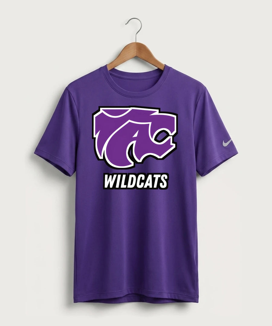 Axtell High School Basketball (Girls) Team Store - Court Purple Nike Swoosh Sleeve rLegend Tee NKDX8730