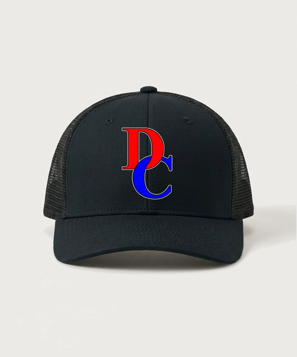 Davenport Central High School Volleyball (Girls) - Black/ Black Sport-Tek Club Trucker Cap STC46