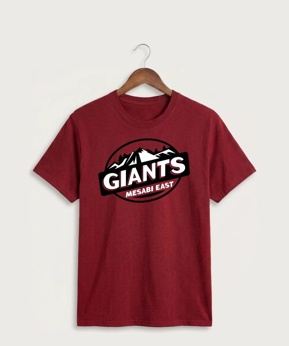 Mesabi East High School Football (Boys) - Cardinal Port & Co Core Cotton Tee. PC54