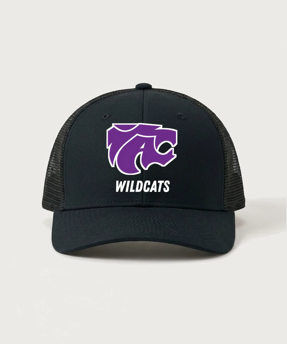 Axtell High School Basketball (Girls) Team Store - Black/ Black Sport-Tek Club Trucker Cap STC46