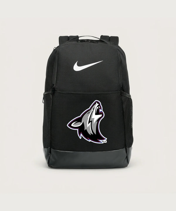 Heron Lake-Okabena High School Football (Boys) - Black Nike Brasilia Medium Backpack NKDH7709