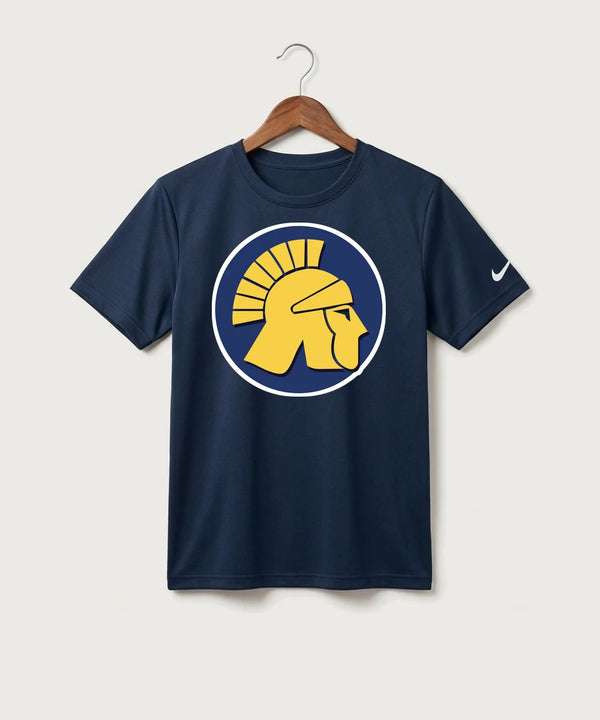 Wausau West High School Cheer - College Navy Nike Youth Swoosh Sleeve rLegend Tee NKDX8787