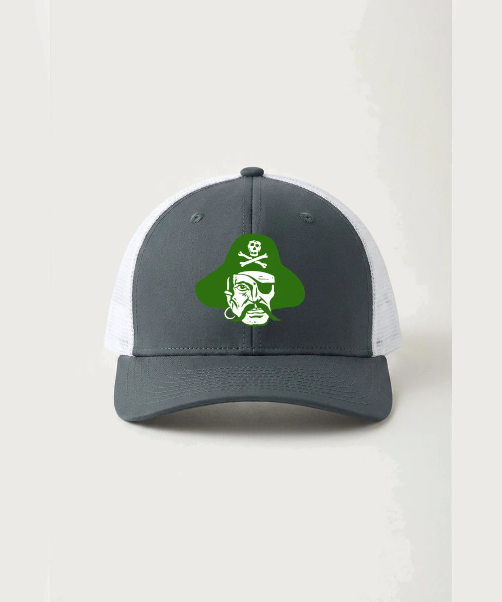 Verndale High School Football (Boys) - Iron Grey/ White Sport-Tek Club Trucker Cap STC46