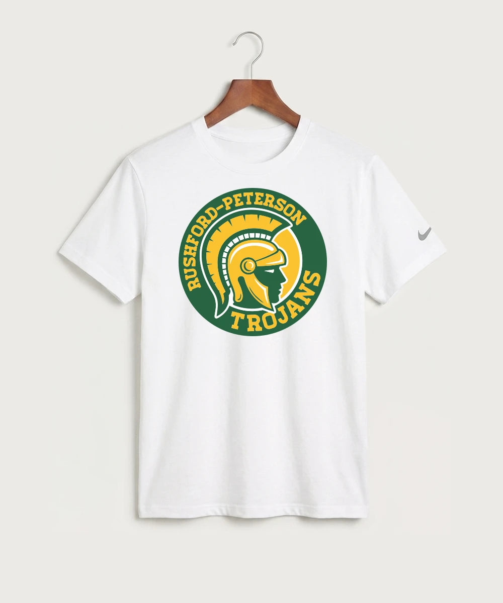 Rushford Peterson High School Football (Boys) - White Nike Swoosh Sleeve rLegend Tee NKDX8730