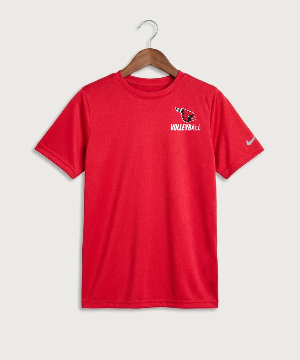 Forreston Volleyball - University Red Nike Youth Swoosh Sleeve rLegend Tee NKDX8787