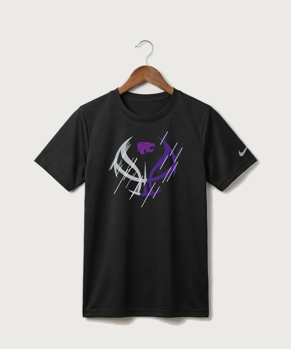 Axtell High School Basketball (Girls) Team Store - Black Nike Youth Swoosh Sleeve rLegend Tee NKDX8787