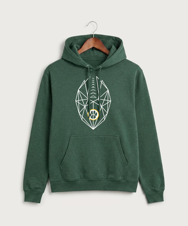 Ashwaubenon High School Football (Boys) (Sandbox) - Forest Green Heather Port & Co Core Fleece Pullover Hooded Sweatshirt. PC78H