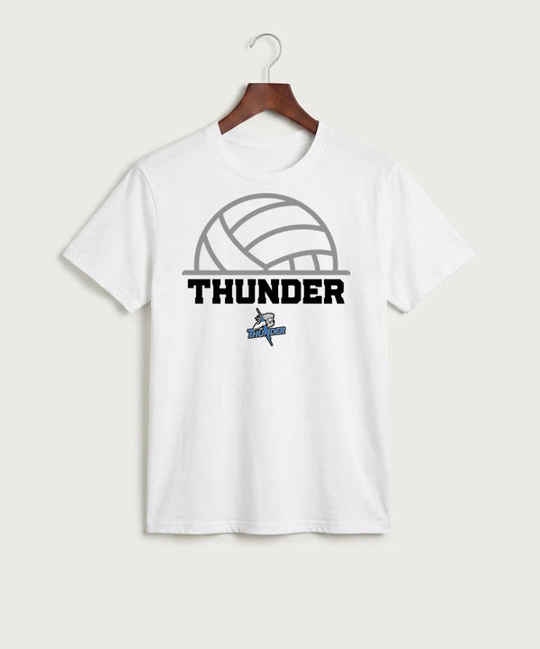 Long Prairie Grey Eagle High School Volleyball (Girls) - White Port & Co Core Cotton Tee. PC54