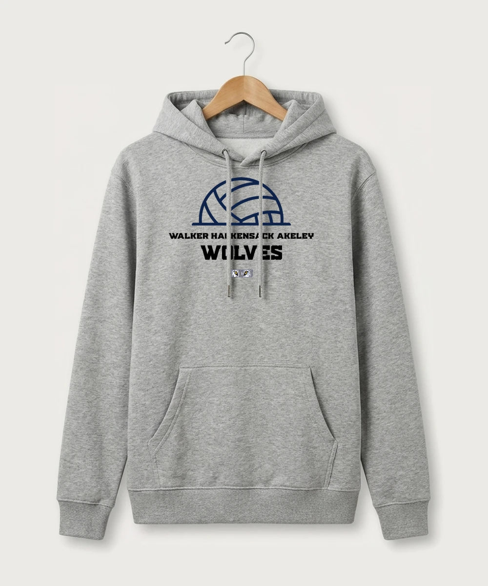 Walker Hackensack Akeley Volleyball (Girls) - Heather Grey Hoodie Value