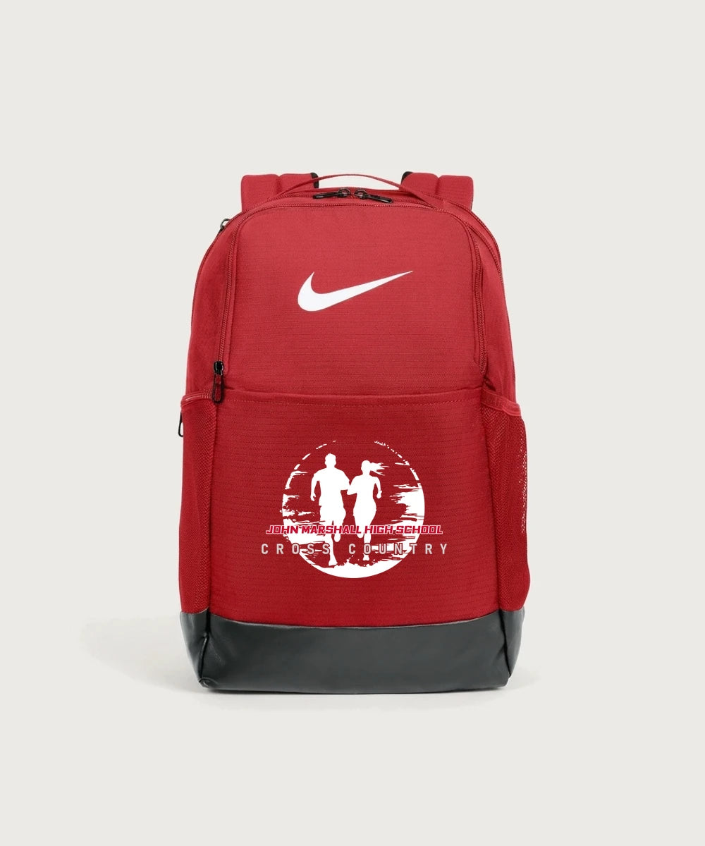 John Marshall High School Cross Country (Coed) - University Red Nike Brasilia Medium Backpack NKDH7709