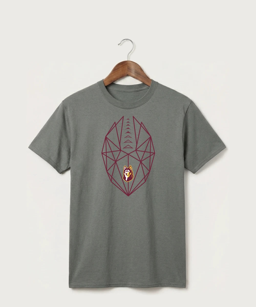 Pillager High School Football (Boys) - Medium Grey Port & Co Core Cotton Tee. PC54