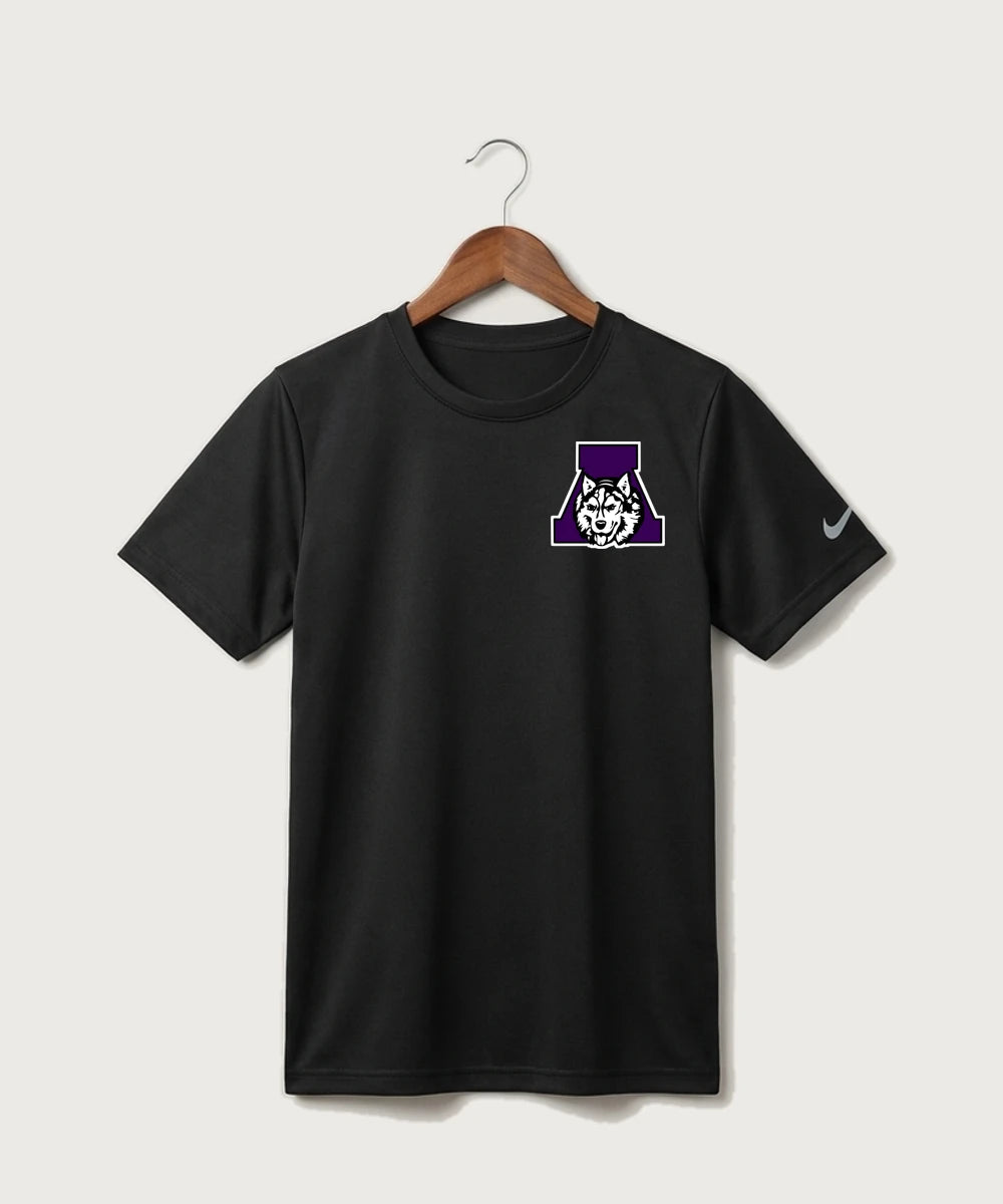 Albany High School Cheerleading - Black Nike Youth Swoosh Sleeve rLegend Tee NKDX8787