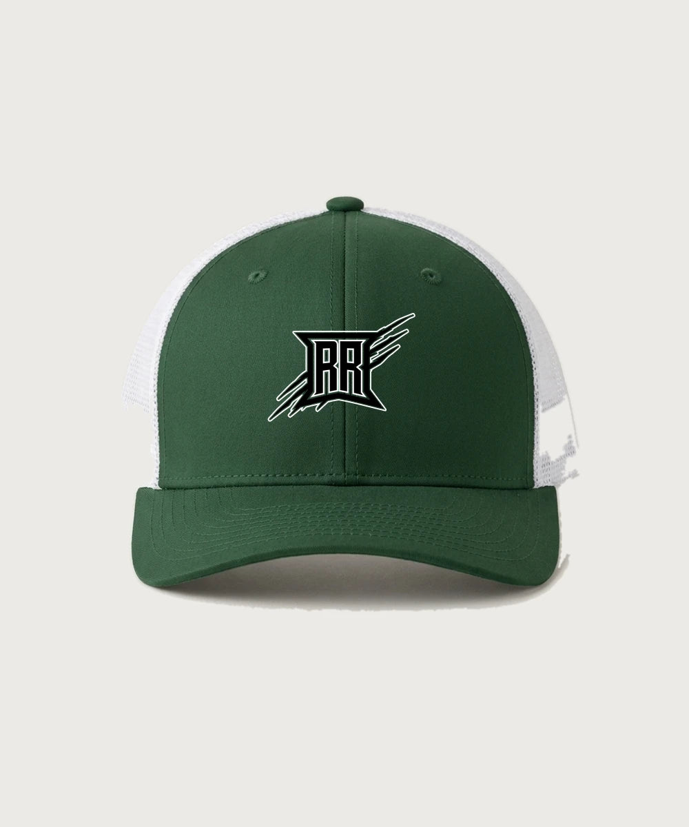 Rock Ridge High School Football (Boys) - Forest Green/ White Sport-Tek Club Trucker Cap STC46