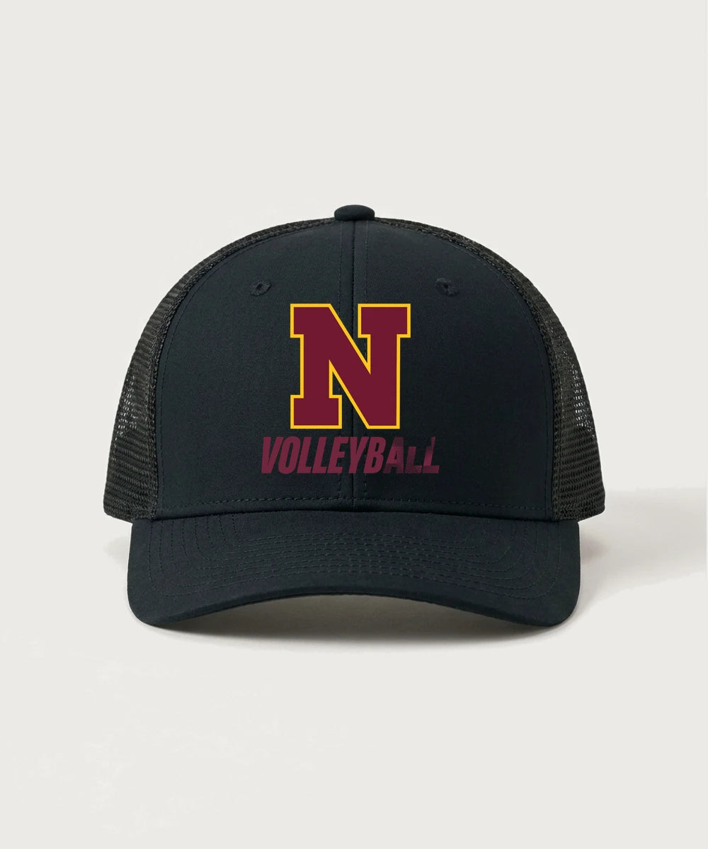 Northfield High School Volleyball (Girls) - Black/ Black Sport-Tek Club Trucker Cap STC46