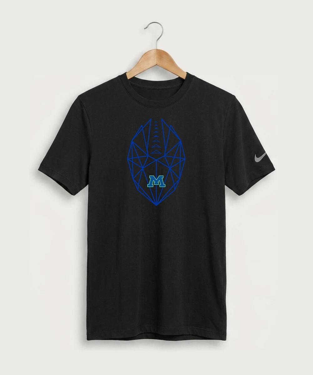 Minnewaska Area High School Football (Boys) - Black Nike Swoosh Sleeve rLegend Tee NKDX8730