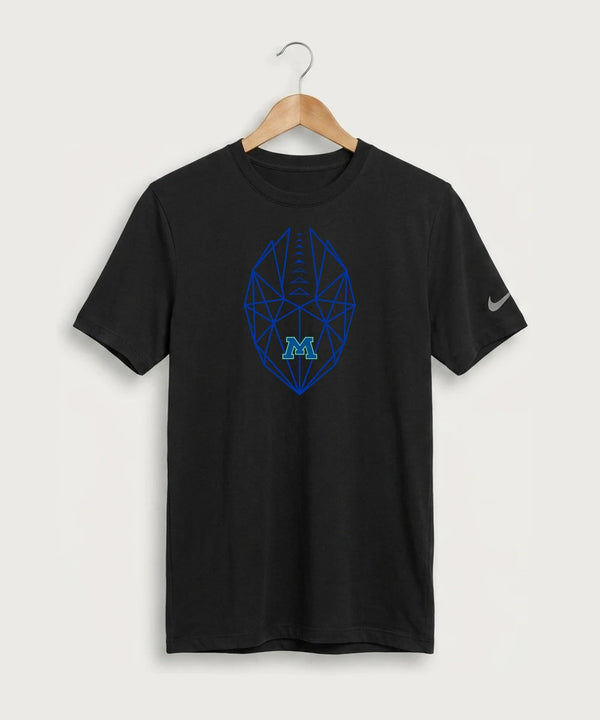 Minnewaska Area High School Football (Boys) - Black Nike Swoosh Sleeve rLegend Tee NKDX8730