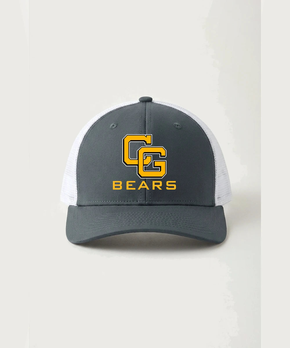 Clearbrook Gonvick High School Football (Boys) - Iron Grey/ White Sport-Tek Club Trucker Cap STC46