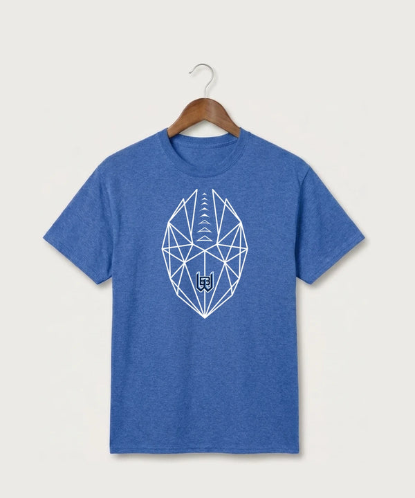 West Bend West High School Football - Heather Royal Port & Co Core Cotton Tee. PC54