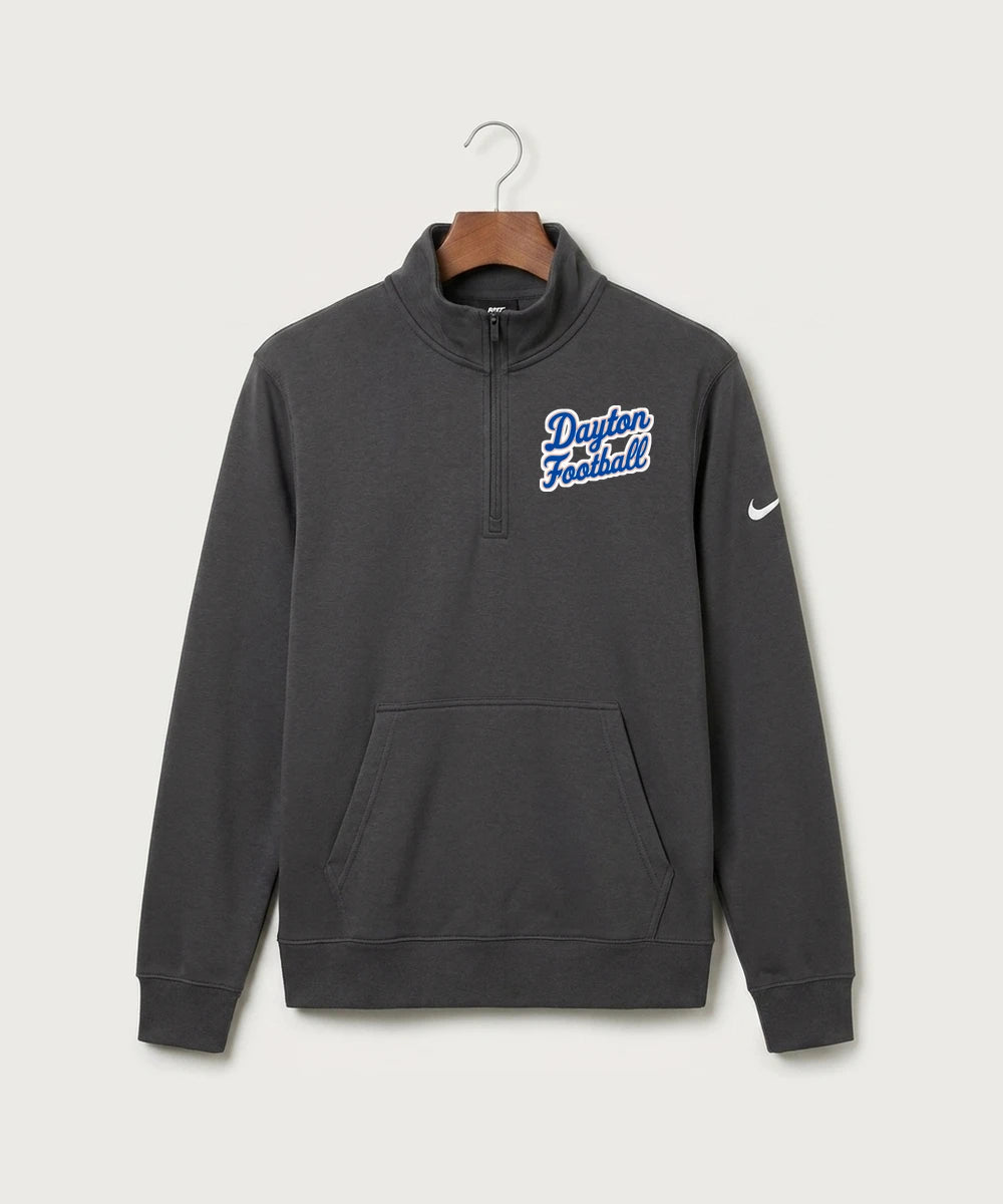 Jonathan Dayton High School Football Team Store - Anthracite Nike Club Fleece Sleeve Swoosh 1/2-Zip NKDX6718
