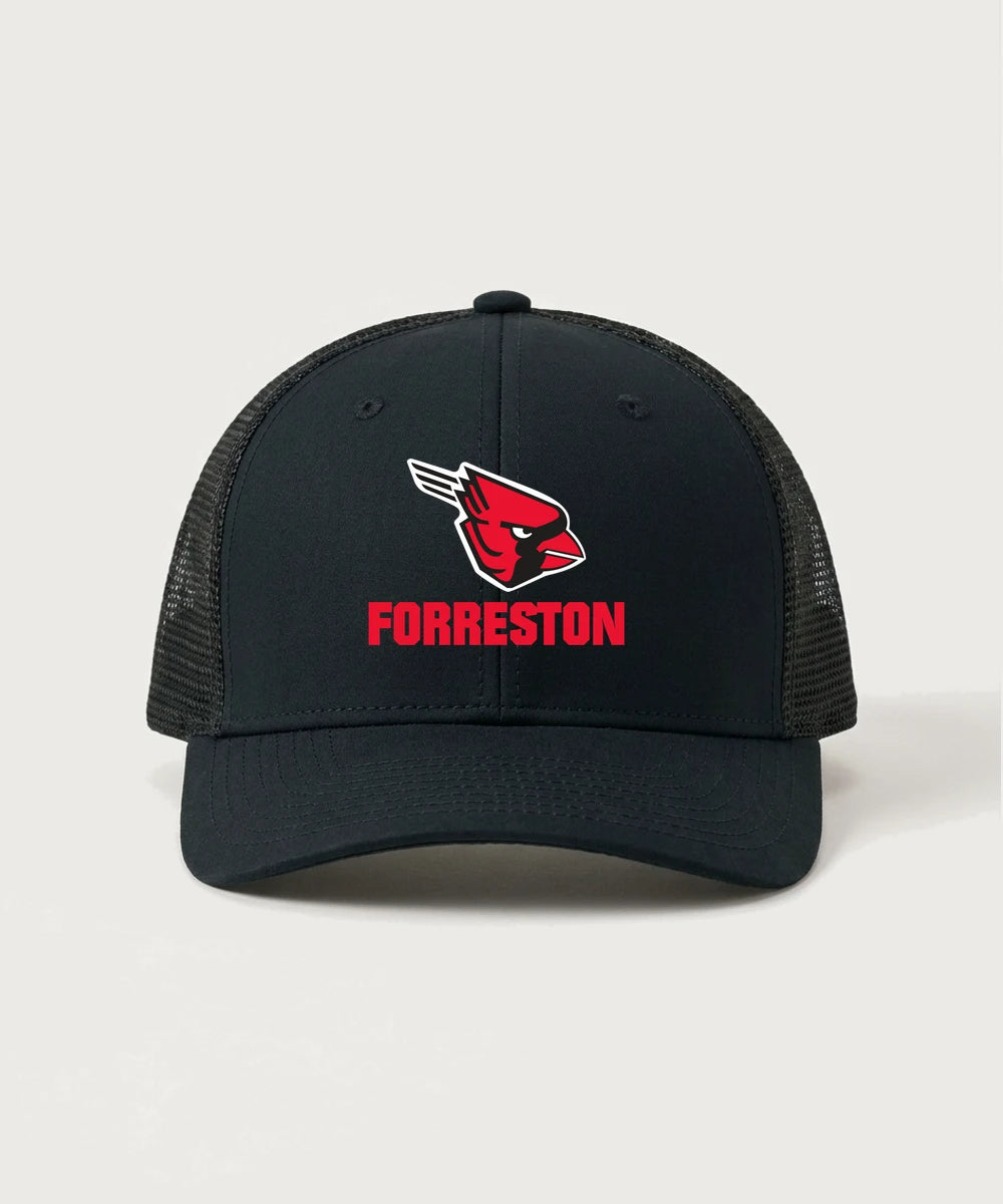 Forreston Softball - Black/ Black Sport-Tek Club Trucker Cap STC46
