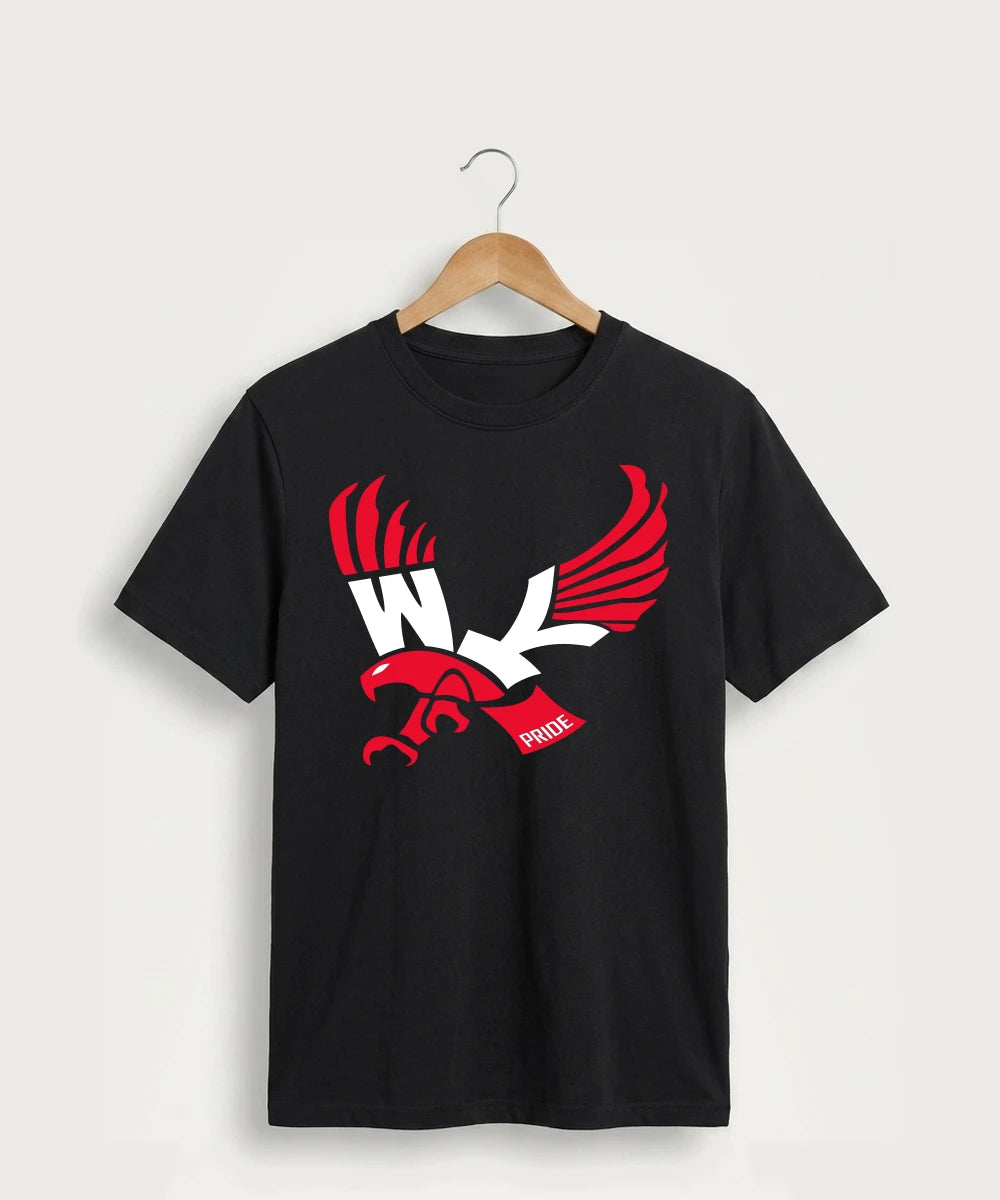 Wabasha Kellogg High School Volleyball (Girls) - Jet Black Port & Co Core Cotton Tee. PC54