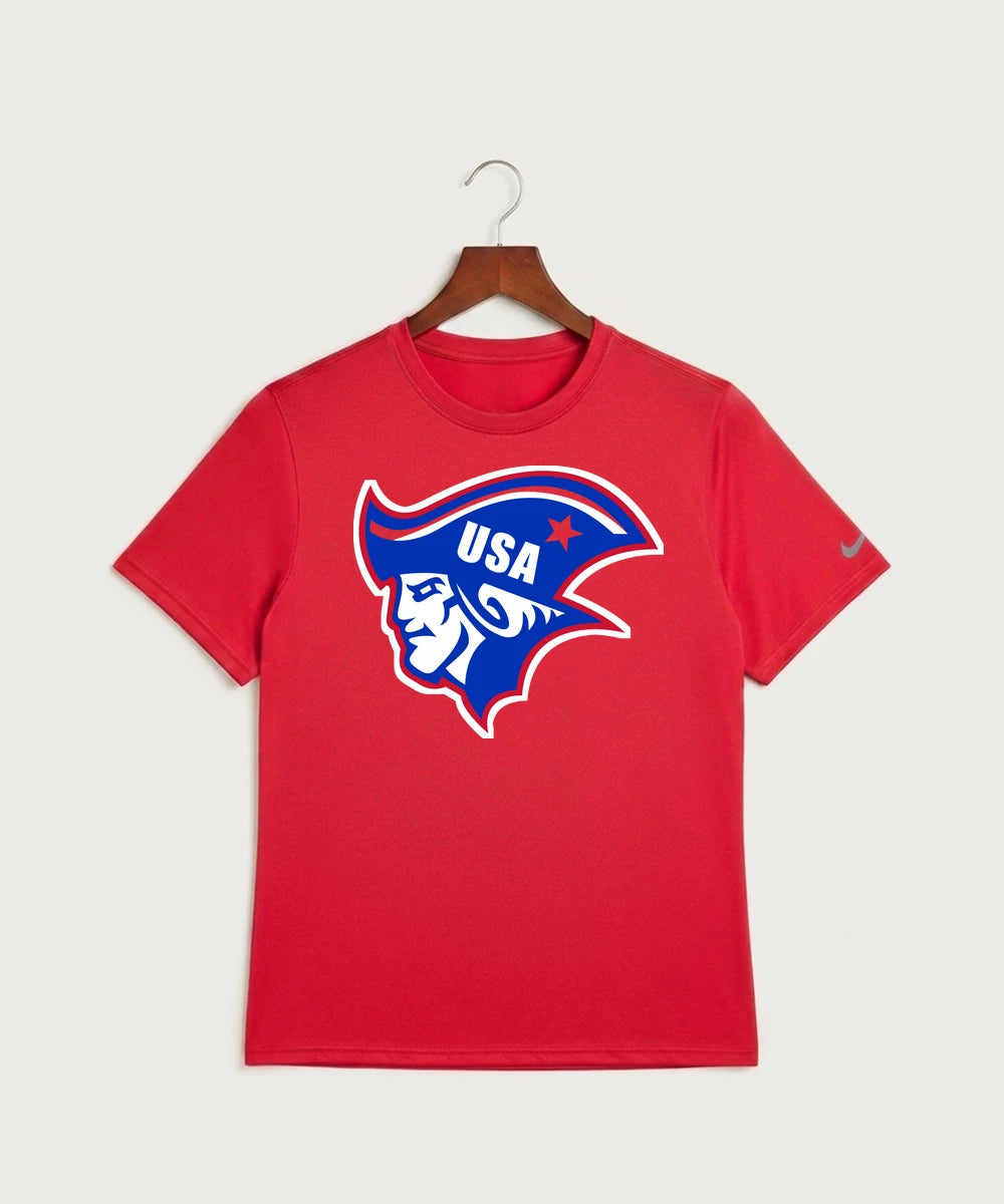 Upsala High School Football (Boys) - University Red Nike Swoosh Sleeve rLegend Tee NKDX8730
