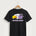 Grand Meadow Football - Jet Black Port & Co Core Cotton Tee. PC54
