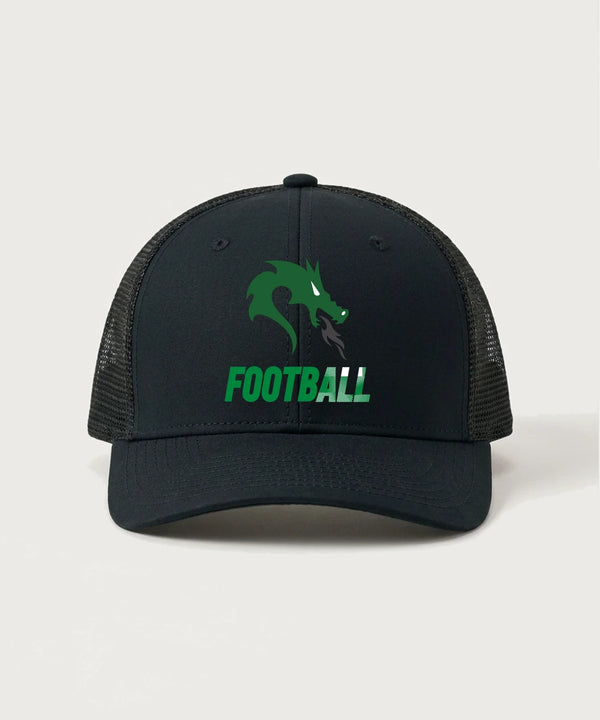 Pine City High School Football (Boys) - Black/ Black Sport-Tek Club Trucker Cap STC46