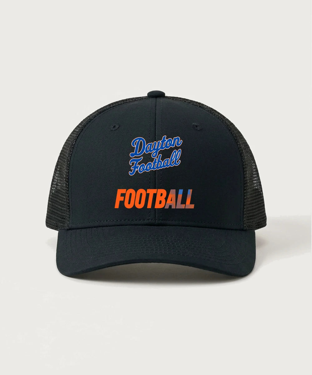 Jonathan Dayton High School Football Team Store - Black/ Black Sport-Tek Club Trucker Cap STC46