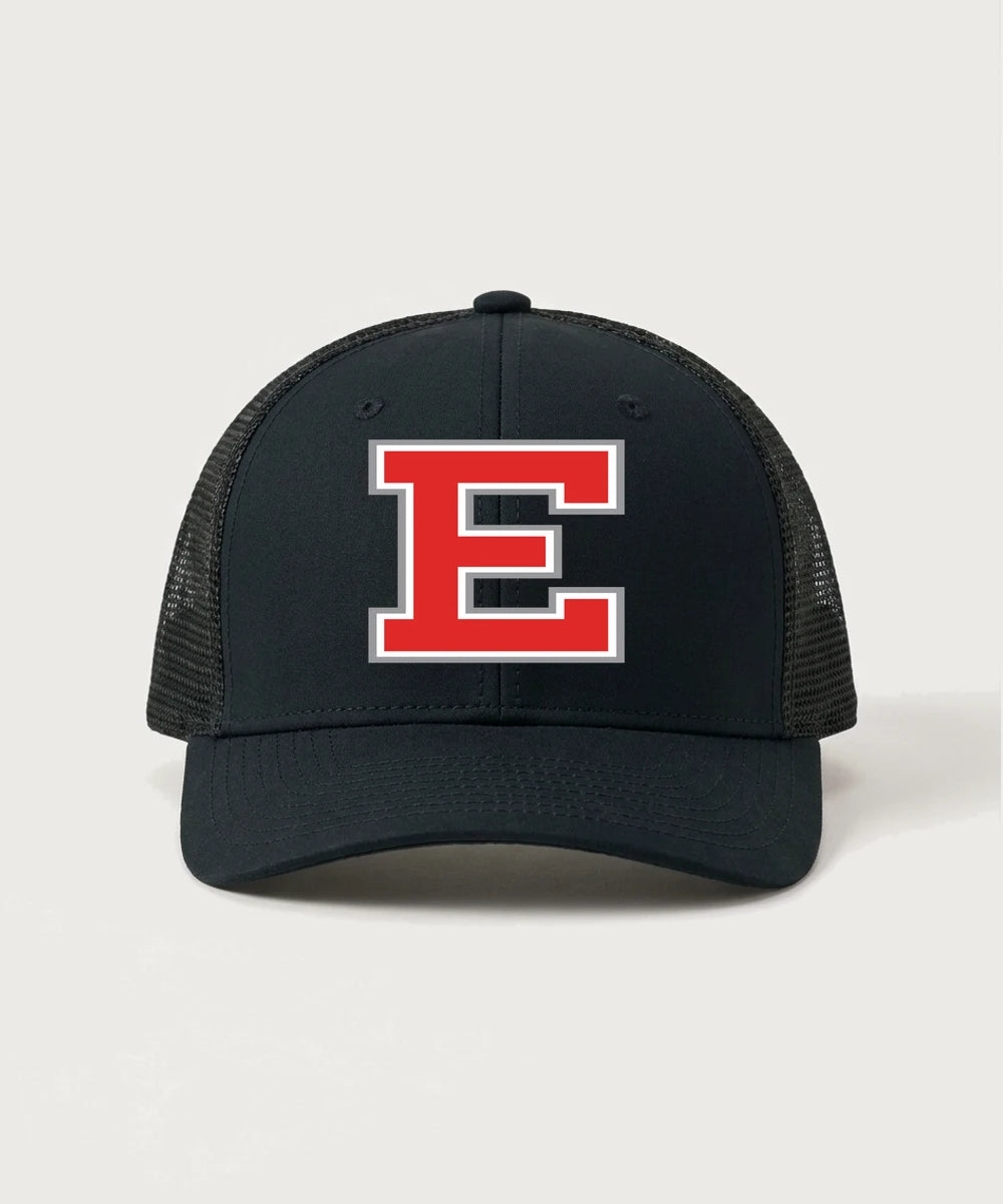 Duluth East High School Football (Boys) - Black/ Black Sport-Tek Club Trucker Cap STC46