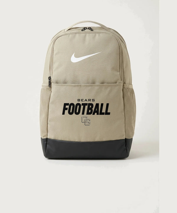 Clearbrook Gonvick High School Football (Boys) - Desert Khaki Nike Brasilia Medium Backpack NKDH7709